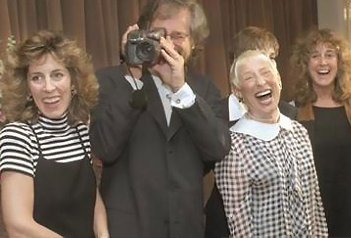 The Spielberg siblings with mother Leah Adler